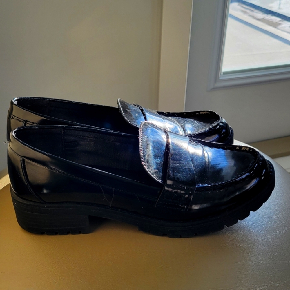 Old Navy Black Penny Loafers